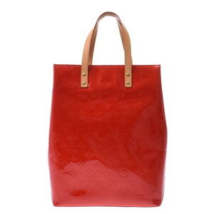 Louis Vuitton Vernis Patent Tote Bag Rouge Monogram Handbag